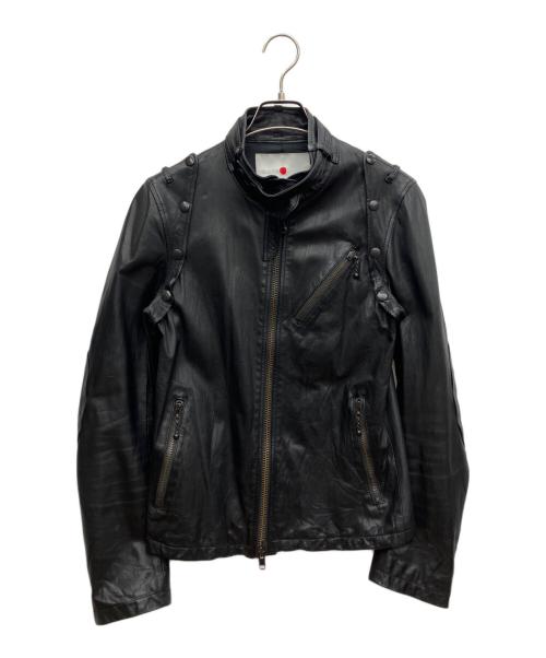 MARKA（マーカ）MARKA (マーカ) シングルライダースジャケット ブラック サイズ:Fの古着・服飾アイテム