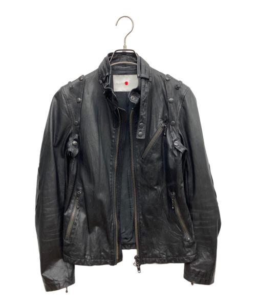 MARKA（マーカ）MARKA (マーカ) シングルライダースジャケット ブラック サイズ:Fの古着・服飾アイテム