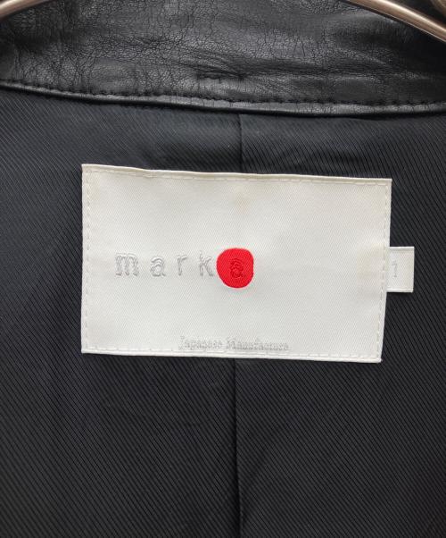 MARKA（マーカ）MARKA (マーカ) シングルライダースジャケット ブラック サイズ:Fの古着・服飾アイテム