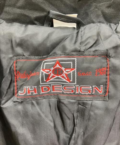 JH Design（ジェイエイチデザイン）JH Design (ジェイエイチデザイン) レーシングジャケット ブラック サイズ:Lの古着・服飾アイテム