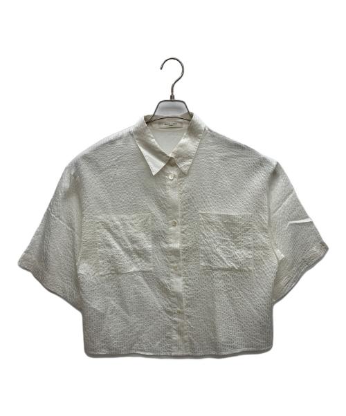 Demi-Luxe Beams（デミルクス ビームス）Demi-Luxe Beams (デミルクス ビームス) シャドーストライプ シャツ　24SS  ホワイト サイズ:Fの古着・服飾アイテム