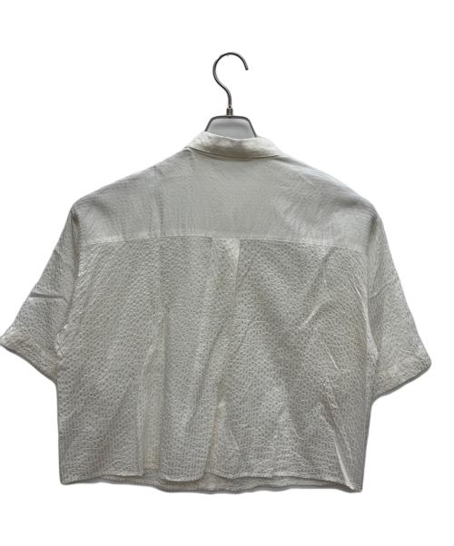 Demi-Luxe Beams（デミルクス ビームス）Demi-Luxe Beams (デミルクス ビームス) シャドーストライプ シャツ　24SS  ホワイト サイズ:Fの古着・服飾アイテム