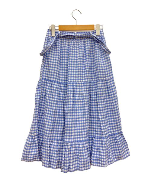 POLO RALPH LAUREN（ポロ・ラルフローレン）POLO RALPH LAUREN (ポロ・ラルフローレン) ミディスカート ブルーの古着・服飾アイテム