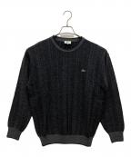 LACOSTEラコステ）の古着「薄手ニット」｜ブラック
