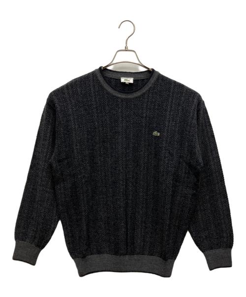 LACOSTE（ラコステ）LACOSTE (ラコステ) 薄手ニット ブラック サイズ:4の古着・服飾アイテム