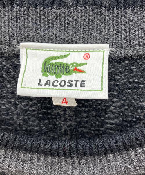 LACOSTE（ラコステ）LACOSTE (ラコステ) 薄手ニット ブラック サイズ:4の古着・服飾アイテム