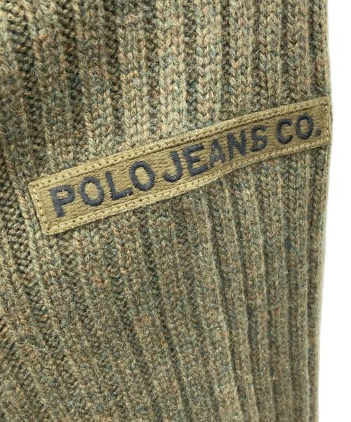 POLO JEANS CO.（ポロジーンズカンパニー）POLO JEANS CO. (ポロジーンズカンパニー) ドライバーズニット  グリーン サイズ:Lの古着・服飾アイテム