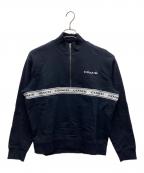 COACHコーチ）の古着「ロゴ ハーフジップ スウェット」｜ネイビー