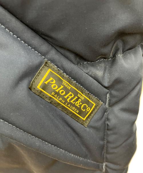 POLO RALPH LAUREN（ポロ・ラルフローレン）POLO RALPH LAUREN (ポロ・ラルフローレン) フード付きダウンベスト ネイビー サイズ:XLの古着・服飾アイテム
