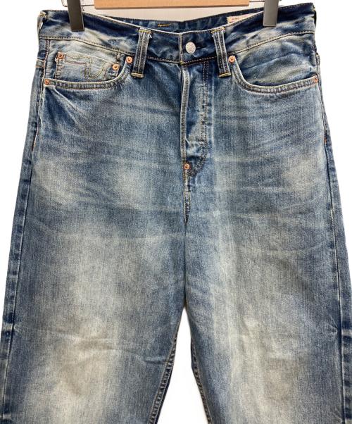 EVISU（エヴィス）EVISU (エヴィス) エクリュ大黒プリント ルーズフィット ジーンズ #2038 インディゴ サイズ:W31の古着・服飾アイテム