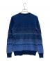 BURBERRY LONDON (バーバリーロンドン) 厚手ニット プレートロゴ ブルー サイズ:L：5000円