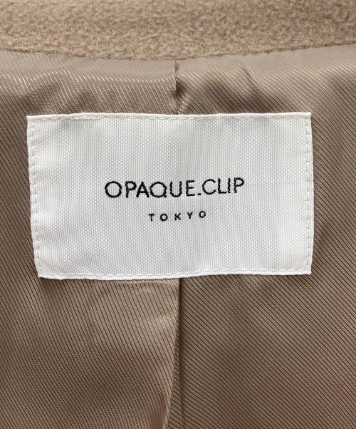 OPAQUE.CLIP（オペークドットクリップ）OPAQUE.CLIP (オペークドットクリップ) ウール&カシミヤMIX ピーコート ベージュ サイズ:Mの古着・服飾アイテム