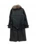 Aquascutum (アクアスキュータム) フォックスファーカラー・ウールライナー付きトレンチコート ブラック サイズ:6F：6000円