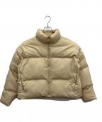 PUMAプーマ）の古着「クラシックス オーバーサイズ パッファージャケット」｜ベージュ