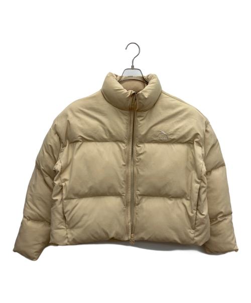 PUMA（プーマ）PUMA (プーマ) クラシックス オーバーサイズ パッファージャケット ベージュ サイズ:Lの古着・服飾アイテム