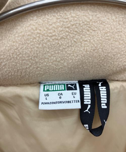 PUMA（プーマ）PUMA (プーマ) クラシックス オーバーサイズ パッファージャケット ベージュ サイズ:Lの古着・服飾アイテム