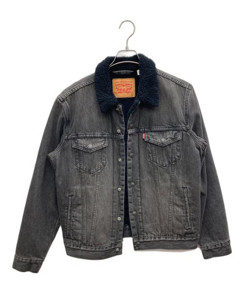 LEVI'S（リーバイス）LEVI'S (リーバイス) TYPE 3 シェルパ トラッカージャケット ブラック サイズ:Sの古着・服飾アイテム
