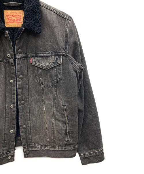 LEVI'S（リーバイス）LEVI'S (リーバイス) TYPE 3 シェルパ トラッカージャケット ブラック サイズ:Sの古着・服飾アイテム
