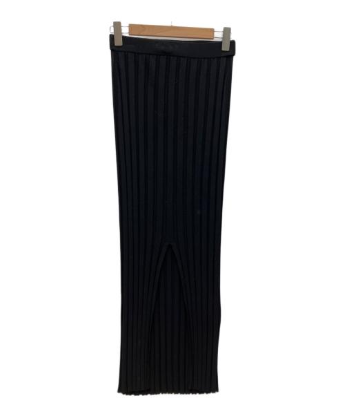 theory（セオリー）theory (セオリー) PROSECCO WIDE RIB SKIRT ブラック サイズ:Sの古着・服飾アイテム