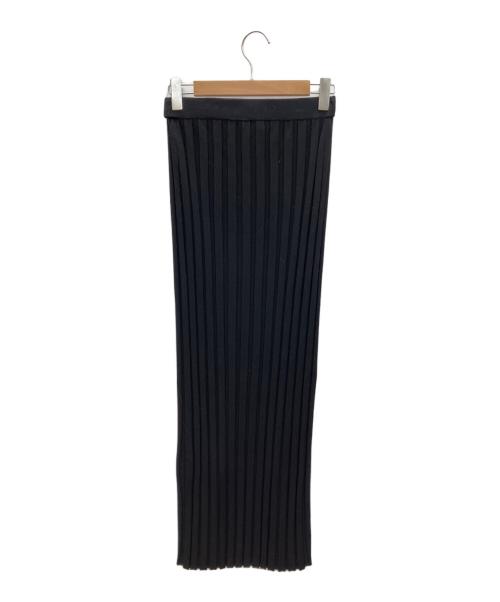 theory（セオリー）theory (セオリー) PROSECCO WIDE RIB SKIRT ブラック サイズ:Sの古着・服飾アイテム