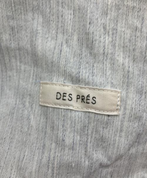 DES PRES（デ プレ）DES PRES (デ プレ) リネンナイロンストレッチ セミワイドパンツ ホワイト サイズ:34の古着・服飾アイテム