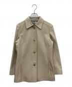 BURBERRY LONDONバーバリーロンドン）の古着「レザーコート」｜ベージュ