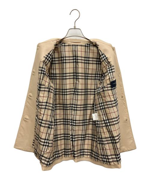 BURBERRY LONDON（バーバリーロンドン）BURBERRY LONDON (バーバリーロンドン) レザーコート ベージュ サイズ:40の古着・服飾アイテム