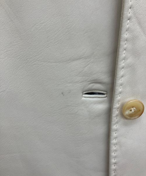 BURBERRY LONDON（バーバリーロンドン）BURBERRY LONDON (バーバリーロンドン) レザーコート ベージュ サイズ:40の古着・服飾アイテム