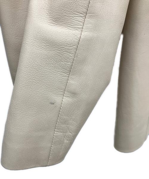 BURBERRY LONDON（バーバリーロンドン）BURBERRY LONDON (バーバリーロンドン) レザーコート ベージュ サイズ:40の古着・服飾アイテム