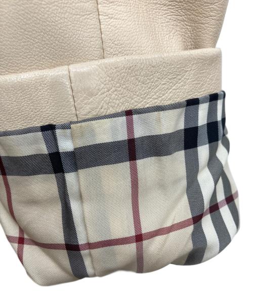 BURBERRY LONDON（バーバリーロンドン）BURBERRY LONDON (バーバリーロンドン) レザーコート ベージュ サイズ:40の古着・服飾アイテム