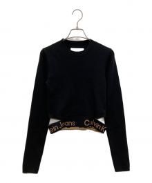 Calvin Klein Jeans（カルバンクラインジーンズ）の古着「ウエストロゴニット」｜ブラック