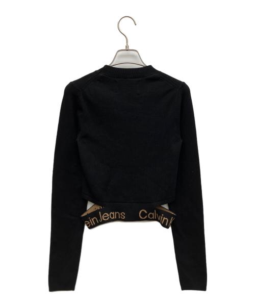 Calvin Klein Jeans（カルバンクラインジーンズ）Calvin Klein Jeans (カルバンクラインジーンズ) ウエストロゴニット ブラック サイズ:Mの古着・服飾アイテム