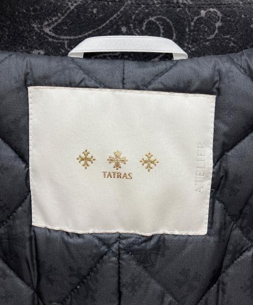 TATRAS（タトラス）TATRAS (タトラス) ペイズリー柄 ウール ダウンコート ブラック サイズ:3の古着・服飾アイテム