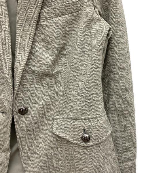 LAUREN RALPH LAUREN（ローレン ラルフ ローレン）LAUREN RALPH LAUREN (ローレン ラルフ ローレン) ヘリンボーン ブレザー グレー サイズ:2 未使用品の古着・服飾アイテム