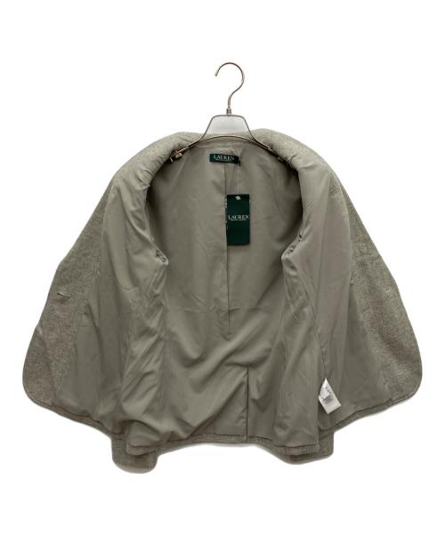 LAUREN RALPH LAUREN（ローレン ラルフ ローレン）LAUREN RALPH LAUREN (ローレン ラルフ ローレン) ヘリンボーン ブレザー グレー サイズ:2 未使用品の古着・服飾アイテム