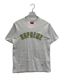 SUPREME（シュプリーム）の古着「Printed Arc Logo S/S Top」｜ホワイト×イエロー