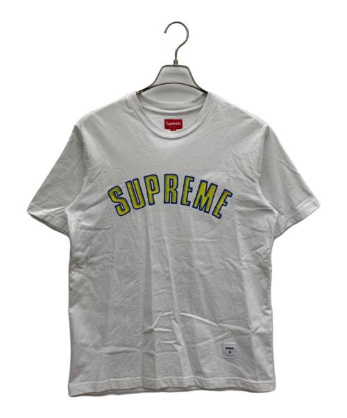 SUPREME（シュプリーム）SUPREME (シュプリーム) Printed Arc Logo S/S Top ホワイト×イエロー サイズ:Sの古着・服飾アイテム