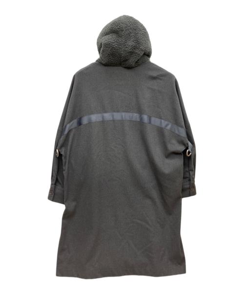 CYAN TOKYO（シアン トーキョー）CYAN TOKYO (シアン トーキョー) テープアジャストボアコート グレー サイズ:Fの古着・服飾アイテム