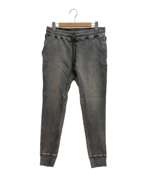 west point（ウエストポイント）west point (ウエストポイント) イージー デニムパンツ 裾リブ テイパード グレー サイズ:XLの古着・服飾アイテム
