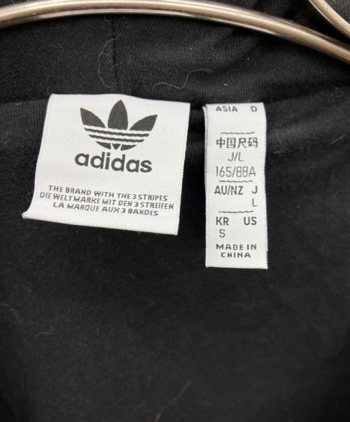 adidas（アディダス）adidas (アディダス) 3ストライプ ライン ボア フリース ジャケット ブラック サイズ:ASIA　Dの古着・服飾アイテム
