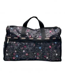 LeSportsac（レスポートサック）の古着「ボストンバッグ」｜ブラック×ピンク