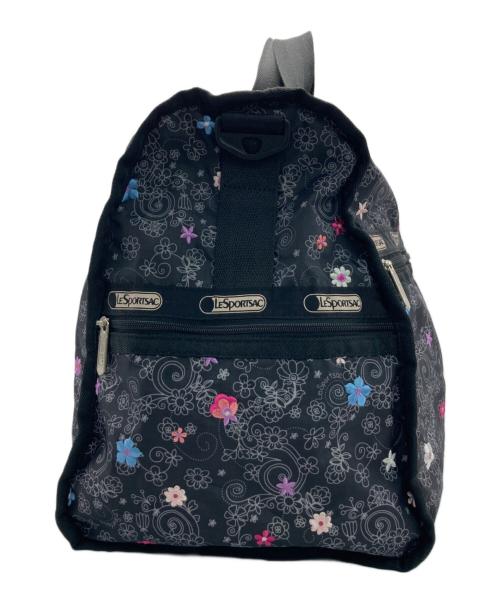 LeSportsac（レスポートサック）LeSportsac (レスポートサック) ボストンバッグ ブラック×ピンクの古着・服飾アイテム