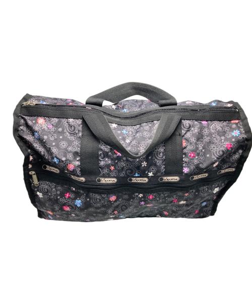 LeSportsac（レスポートサック）LeSportsac (レスポートサック) ボストンバッグ ブラック×ピンクの古着・服飾アイテム