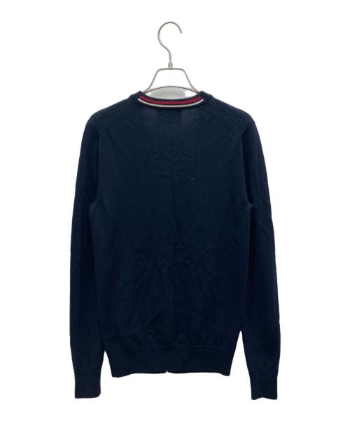 FRED PERRY（フレッドペリー）FRED PERRY (フレッドペリー) メリノウール ワンポイントロゴ カーディガン ネイビー サイズ:XSの古着・服飾アイテム
