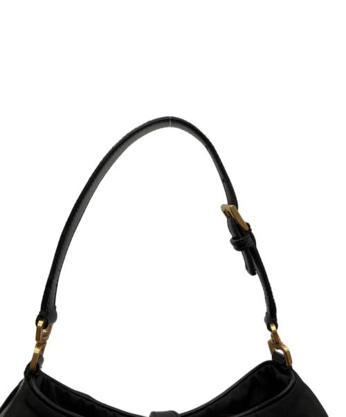 PRADA（プラダ）PRADA (プラダ) テスート ナイロン トライアングルロゴ ターンロック ショルダーバッグ ブラックの古着・服飾アイテム