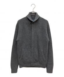 POLO RALPH LAUREN（ポロ・ラルフローレン）の古着「ジップニットジャケット」｜グレー