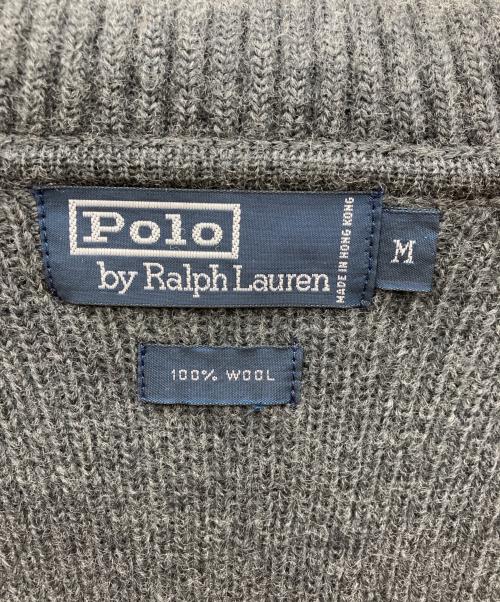 POLO RALPH LAUREN（ポロ・ラルフローレン）POLO RALPH LAUREN (ポロ・ラルフローレン) ジップニットジャケット グレー サイズ:Mの古着・服飾アイテム