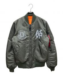 ALPHA INDUSTRIES（アルファインダストリーズ）の古着「MA-1ジャケット MIL-J-82790J」｜グリーン