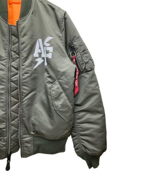 ALPHA INDUSTRIES（アルファインダストリーズ）ALPHA INDUSTRIES (アルファインダストリーズ) MA-1ジャケット MIL-J-82790J グリーン サイズ:Lの古着・服飾アイテム