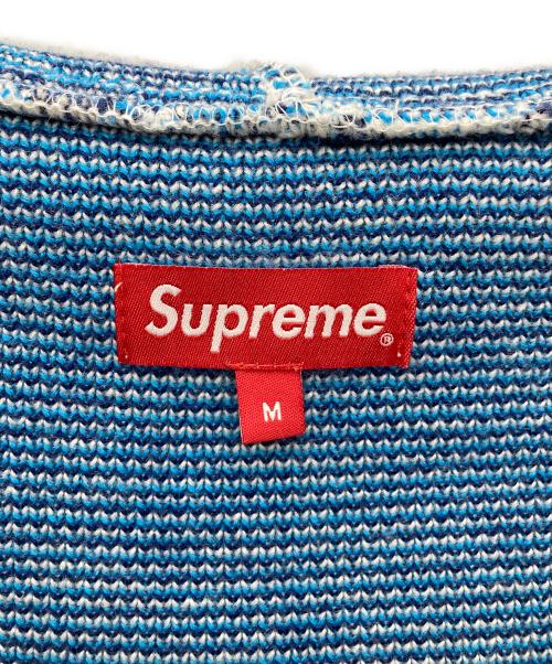 SUPREME（シュプリーム）SUPREME (シュプリーム) Eagle Hooded Zip Up Sweater ブルー×ホワイト サイズ:Mの古着・服飾アイテム